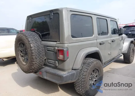 2021 Jeep Wrangler Unlimited Sahara из США, поврежденный, VIN 1C4HJXENXMW503857